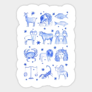 Signs of the Zodiac Sticker